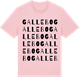 Pink Cotton t-shirt med Gallebo ordlek t-shirt