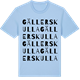 Blue Soul t-shirt med Gällerskulla ordlek t-shirt