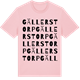 Pink Cotton t-shirt med Gällerstorp ordlek t-shirt