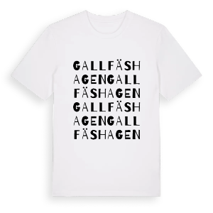 Gallfäshagen ordlek t-shirt – ekologisk bomull t-shirt från Pinshirt