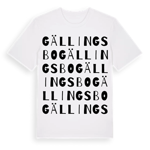 Gällingsbo ordlek t-shirt – ekologisk bomull t-shirt från Pinshirt