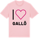 Pink Cotton t-shirt med Jag älskar Gallö t-shirt stort tryck