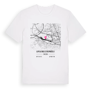 Gamla industriområdet karta t-shirt – ekologisk bomull t-shirt från Pinshirt