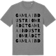 Mid Heather Gray t-shirt med Gamla industriområdet ordlek t-shirt