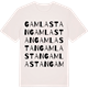 Vintage White t-shirt med Gamla Stan ordlek t-shirt