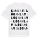 White t-shirt med Gamla Vikö ordlek t-shirt