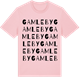 Pink Cotton t-shirt med Gamleby ordlek t-shirt
