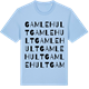 Blue Soul t-shirt med Gamlehult ordlek t-shirt