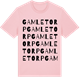 Pink Cotton t-shirt med Gamletorp ordlek t-shirt