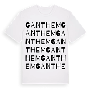Ganthem ordlek t-shirt – ekologisk bomull t-shirt från Pinshirt