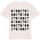 Vintage White t-shirt med Gärdet ordlek t-shirt