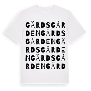 Gärdsgården ordlek t-shirt – ekologisk bomull t-shirt från Pinshirt