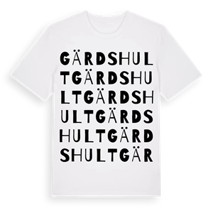 Gärdshult ordlek t-shirt – ekologisk bomull t-shirt från Pinshirt