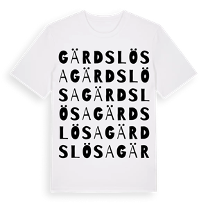 Gärdslösa ordlek t-shirt – ekologisk bomull t-shirt från Pinshirt