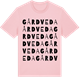 Pink Cotton t-shirt med Gårdveda ordlek t-shirt