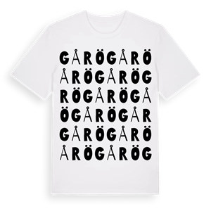 Gårö ordlek t-shirt – ekologisk bomull t-shirt från Pinshirt