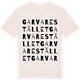 Vintage White t-shirt med Garvarestället ordlek t-shirt