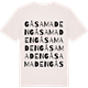 Vintage White t-shirt med Gåsamaden ordlek t-shirt