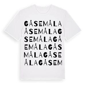 Gåsemåla ordlek t-shirt – ekologisk bomull t-shirt från Pinshirt