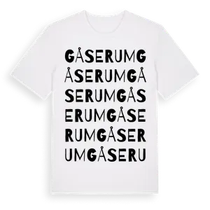 Gåserum ordlek t-shirt – ekologisk bomull t-shirt från Pinshirt