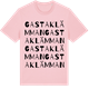 Pink Cotton t-shirt med Gastaklämman ordlek t-shirt