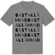 Mid Heather Gray t-shirt med Gastaklämman ordlek t-shirt