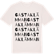 Vintage White t-shirt med Gastaklämman ordlek t-shirt
