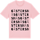 Pink Cotton t-shirt med Gästersnäs ordlek t-shirt