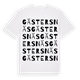 White t-shirt med Gästersnäs ordlek t-shirt