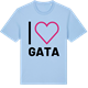 Blue Soul t-shirt med Jag älskar Gata t-shirt stort tryck