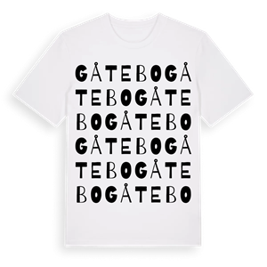 Gåtebo ordlek t-shirt – ekologisk bomull t-shirt från Pinshirt