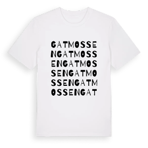 Gatmossen ordlek t-shirt – ekologisk bomull t-shirt från Pinshirt
