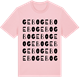 Pink Cotton t-shirt med Gebo ordlek t-shirt