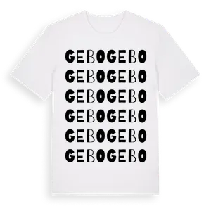 Gebo ordlek t-shirt – ekologisk bomull t-shirt från Pinshirt