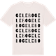 Vintage White t-shirt med Gelebo ordlek t-shirt