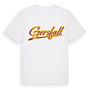 Gersfall baseball t-shirt – ekologisk bomull t-shirt från Pinshirt