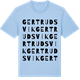 Blue Soul t-shirt med Gertrudsvik ordlek t-shirt