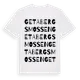 White t-shirt med Getabergsmossen ordlek t-shirt