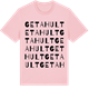 Pink Cotton t-shirt med Getahult ordlek t-shirt