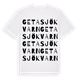 Getasjökvarn ordlek t-shirt