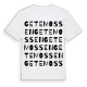 Getemossen ordlek t-shirt