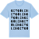 Blue Soul t-shirt med Getgölen ordlek t-shirt