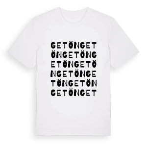 Getön ordlek t-shirt – ekologisk bomull t-shirt från Pinshirt