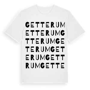 Getterum ordlek t-shirt – ekologisk bomull t-shirt från Pinshirt
