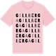 Pink Cotton t-shirt med Gillberga ordlek t-shirt