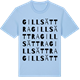 Blue Soul t-shirt med Gillsättra ordlek t-shirt
