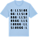 Blue Soul t-shirt med Gillsborg ordlek t-shirt