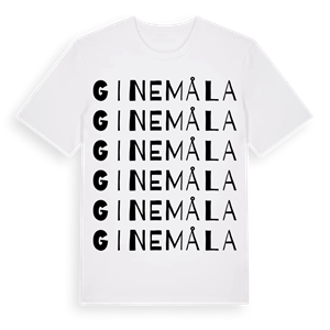 Ginemåla ordlek t-shirt – ekologisk bomull t-shirt från Pinshirt
