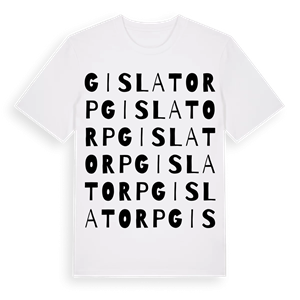 Gislatorp ordlek t-shirt – ekologisk bomull t-shirt från Pinshirt