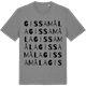 Mid Heather Gray t-shirt med Gissamåla ordlek t-shirt